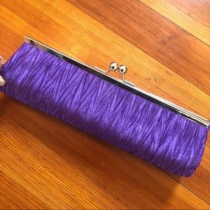 🔥3/$25 Formal Purple Clutch Bag/Purse EUC